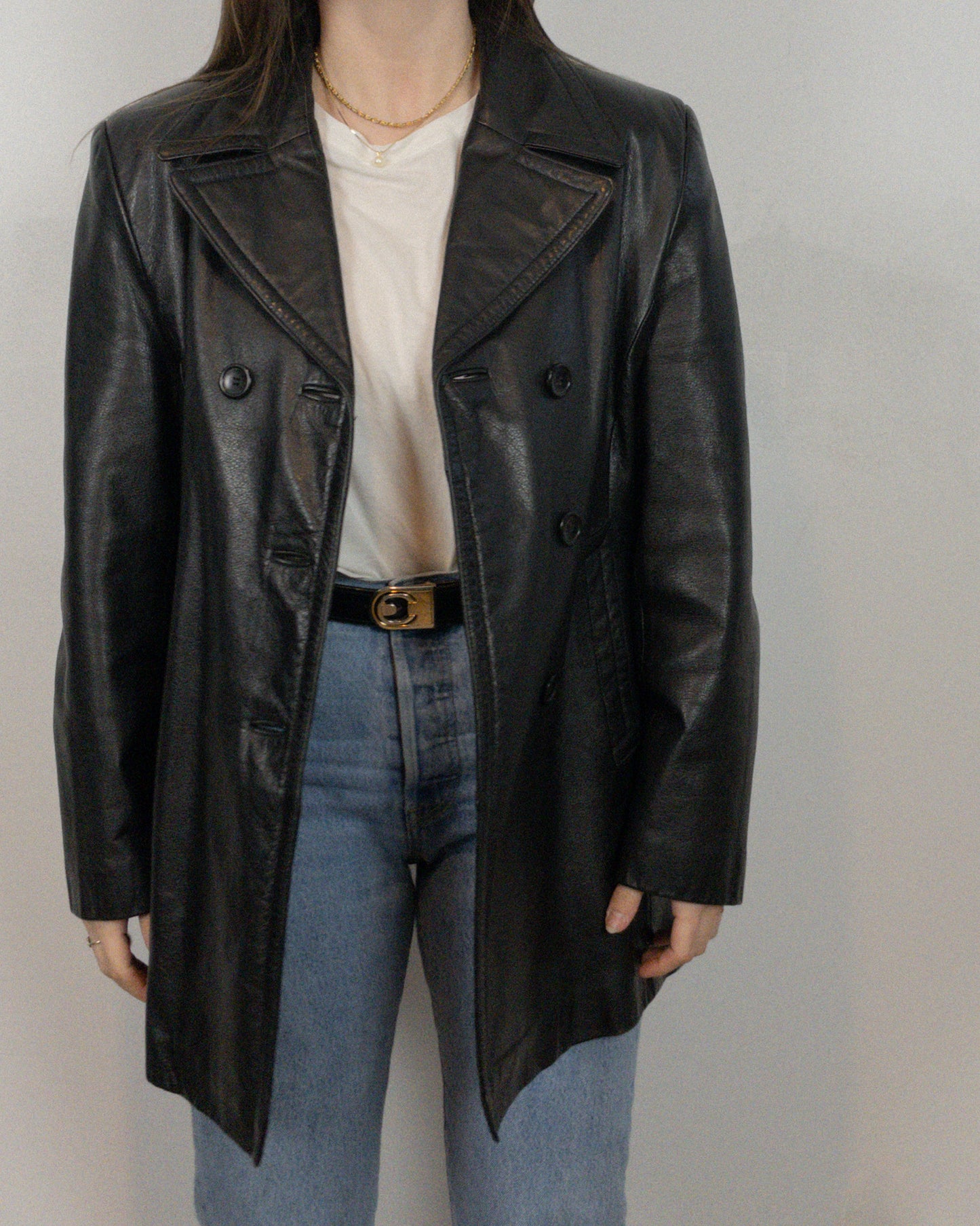 Wilson's Leather Longline Jacket