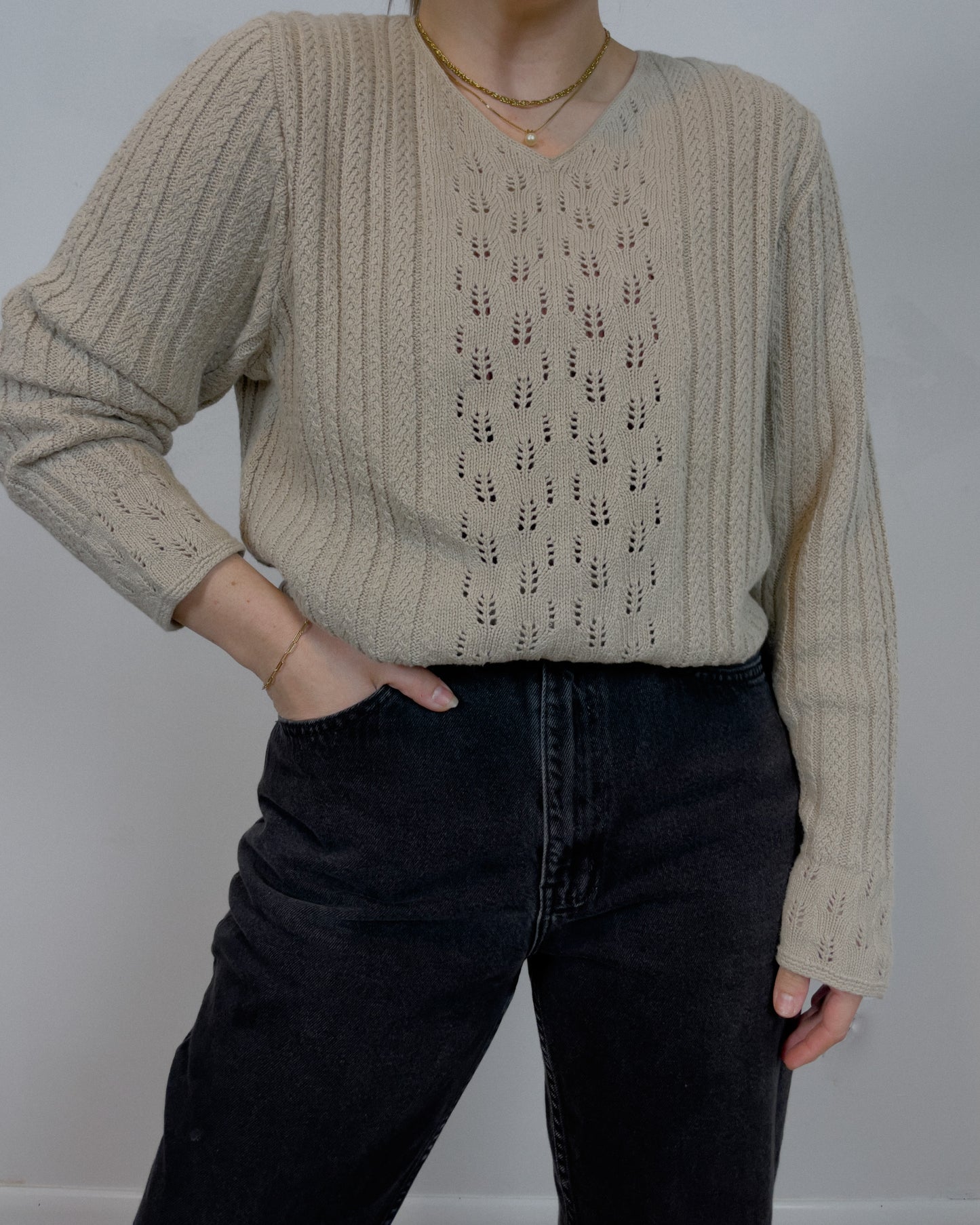 Vintage Pendleton Oatmeal Knit Sweater