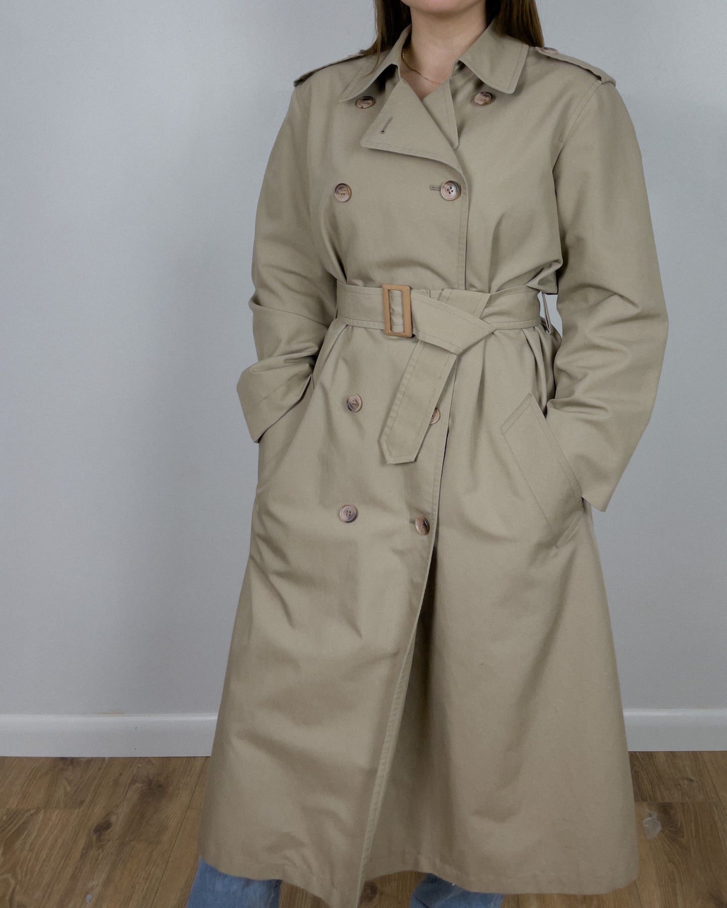 Vintage Belted Trench Coat