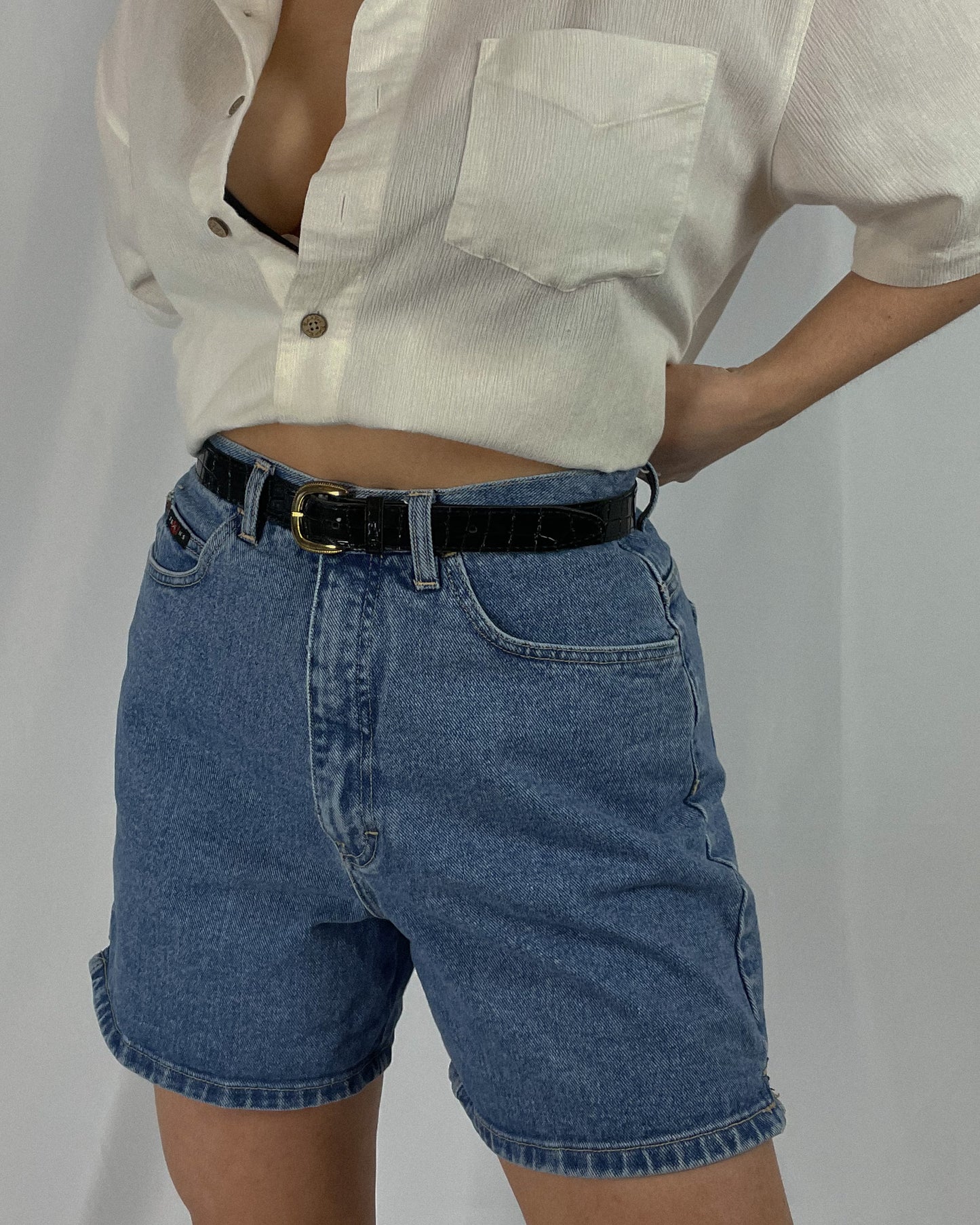 90's High Waisted Denim Shorts