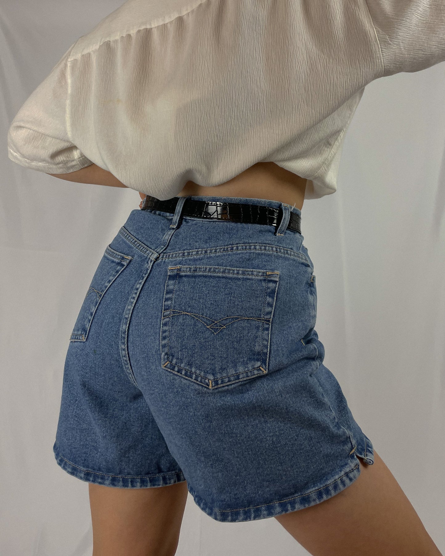 90's High Waisted Denim Shorts