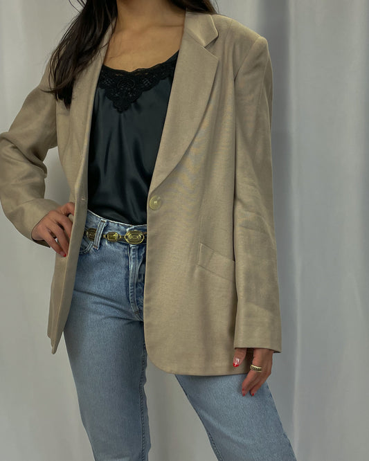 Vintage Liz Claiborne Toffee Oversized Blazer