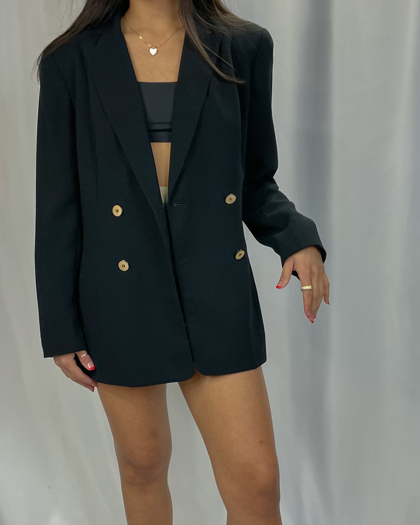 Vintage Liz Onyx Longline Blazer