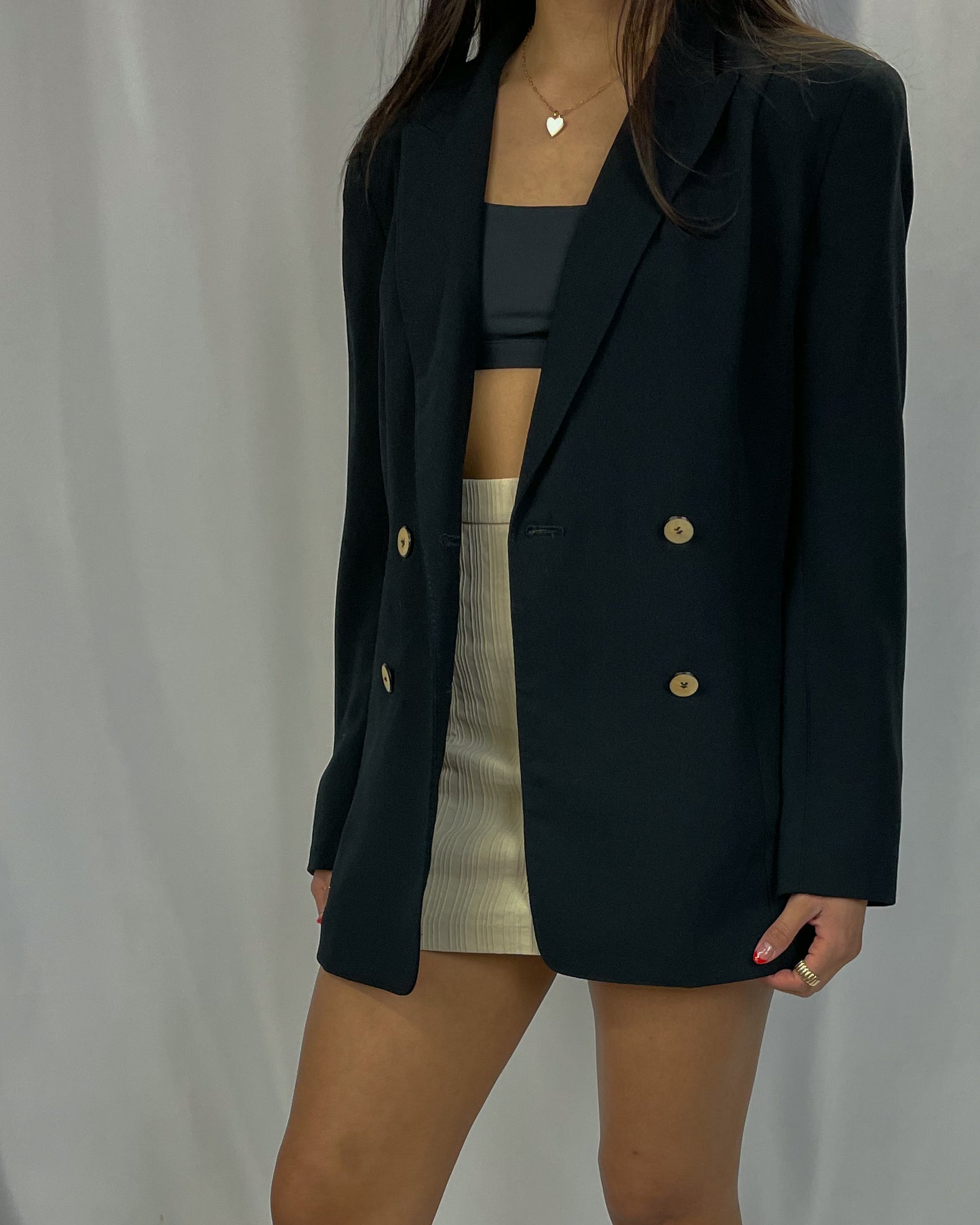 Vintage Liz Onyx Longline Blazer