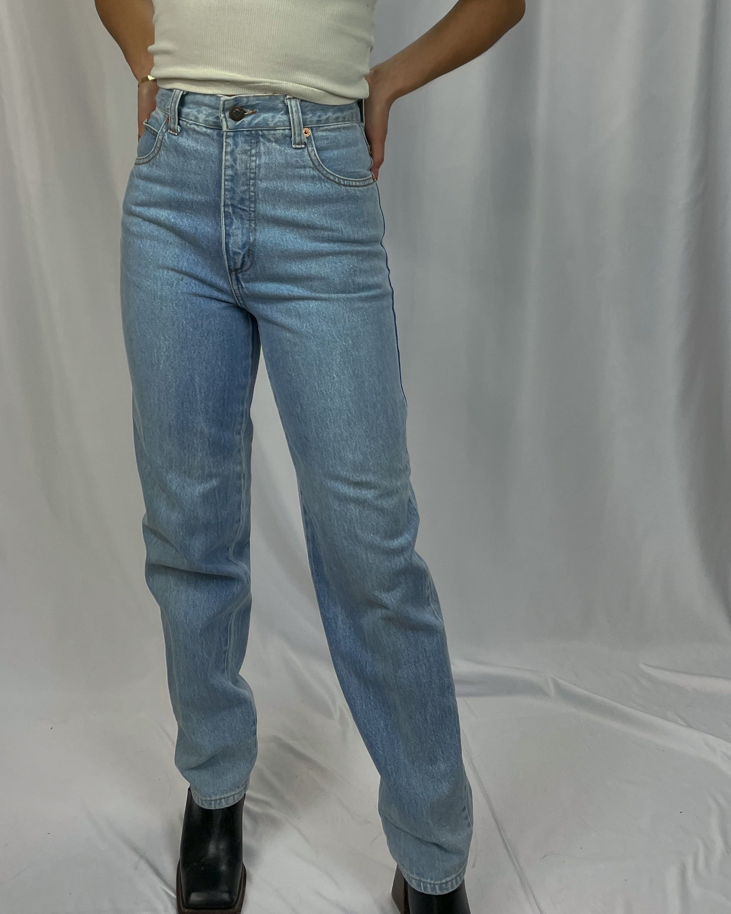 Vintage Faded Sky Mom Jeans