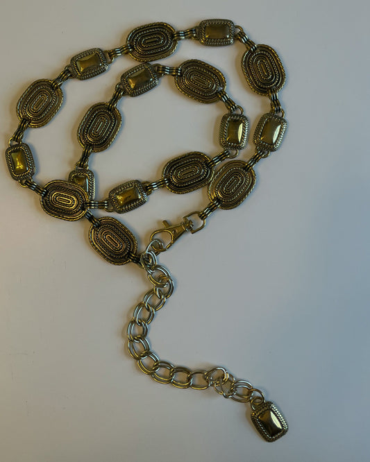 Vintage Brass Chain Belt